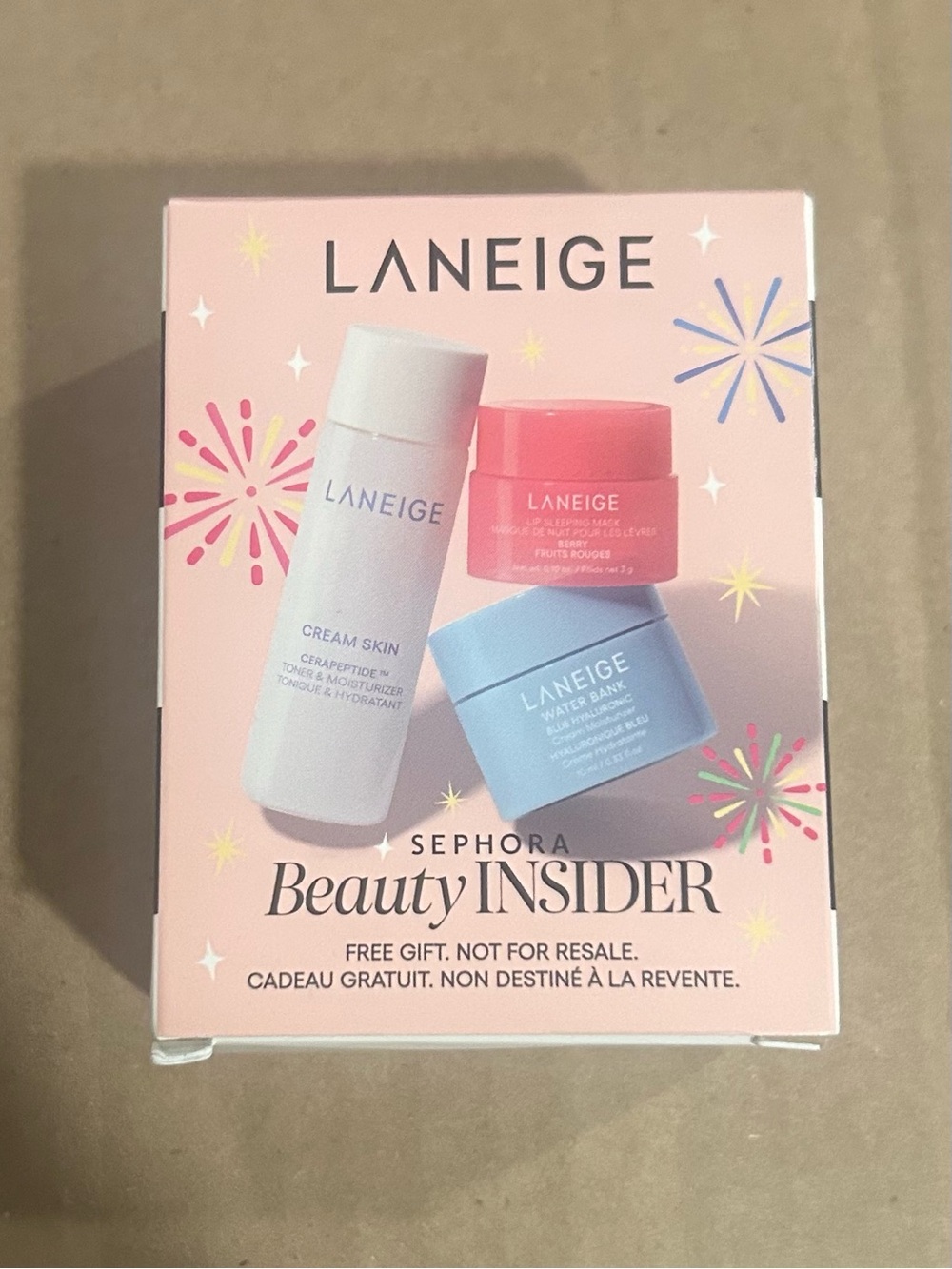 LANEIGE Mini Skincare Trio - Sephora Insider Kit. NIB.